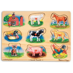 Wooden Sound Puzzle Kids Autism