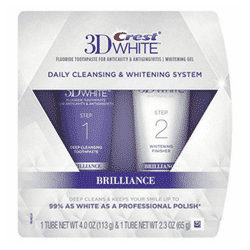 Crest 3D White Brilliance Daily Cleansing Toothpaste and Whitening Gel System