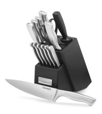 Cuisinart 15 Piece Stainless Steel Hollow Handle Block Kitchen Knife Set