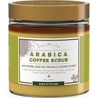 Calily Life Organic Arabica Coffee Scrub for Stretch Marks with Dead Sea Minerals