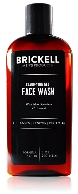 Brickell Clarifying Gel Face Wash for Men