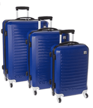 Nautica Tide Beach 3 Piece Hardside Spinner Luggage Set