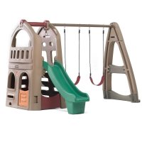 Step2 Naturally Playful Backyard Playhouse Climber Swing Set