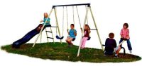 Triple Fun Backyard Swing Set by Flexible Flyer