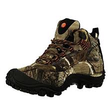 Manfen Women’s Mid Waterproof Insulated Camouflage Hiking Boots