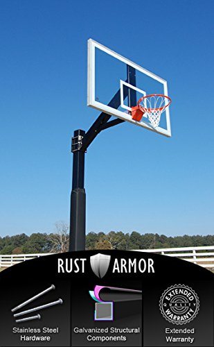 Hercules Platinum Fixed Height In ground basketball hoop