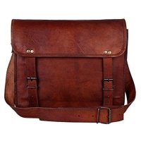 Vintage Leather Crossbody Messenger Bag