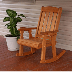 Centerville Amish Heavy Duty 600 Lb Mission Treated Rocking Chair